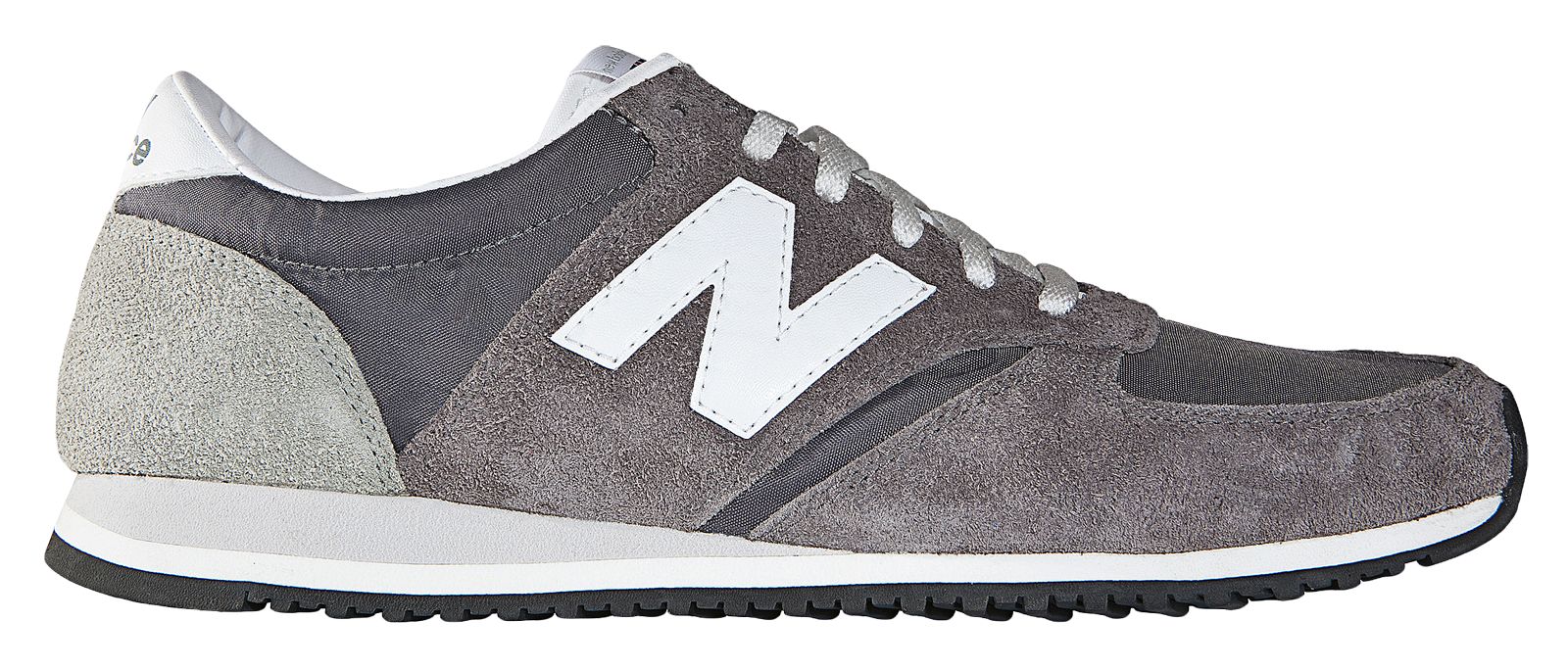 Retro Running, Grey with White