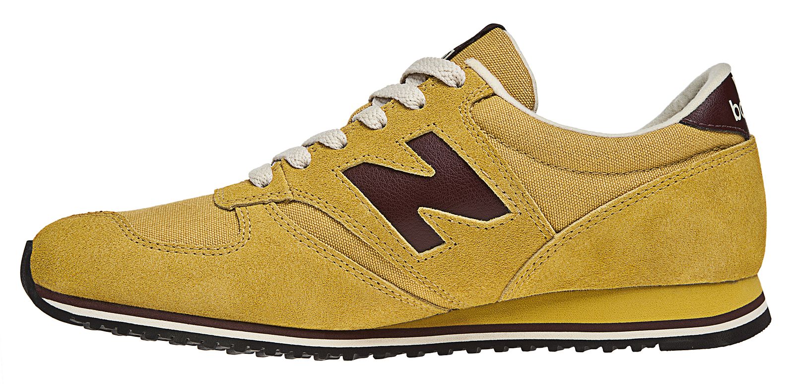 New Balance 420, Yellow with Burgundy