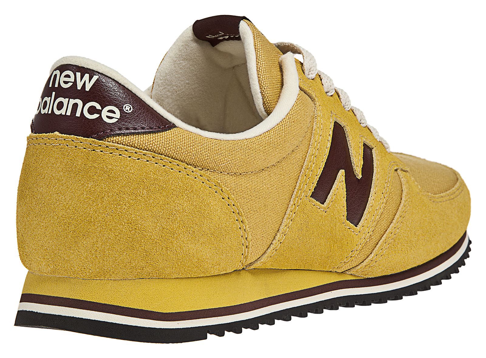 New Balance 420, Yellow with Burgundy