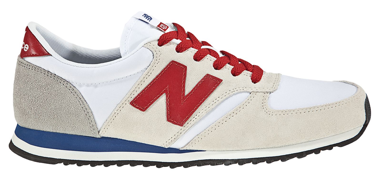 New Balance 420, Off White with Red & Blue