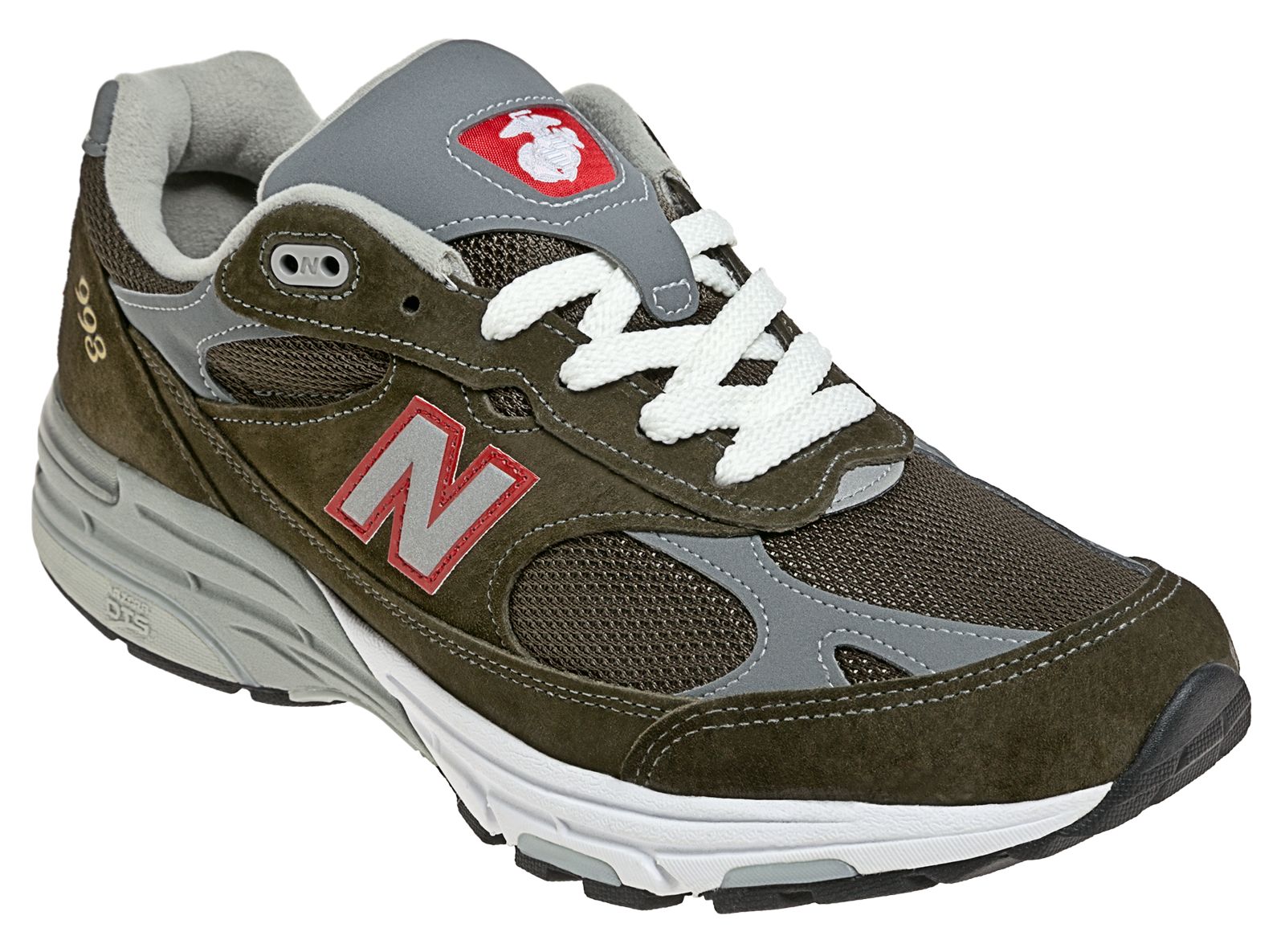 Women's Marines 993, Marines Green with Grey &amp; Red