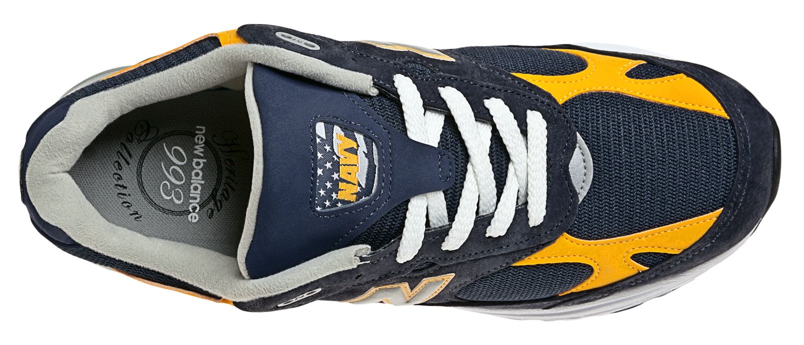 Men's Navy 993, Navy Navy with Yellow