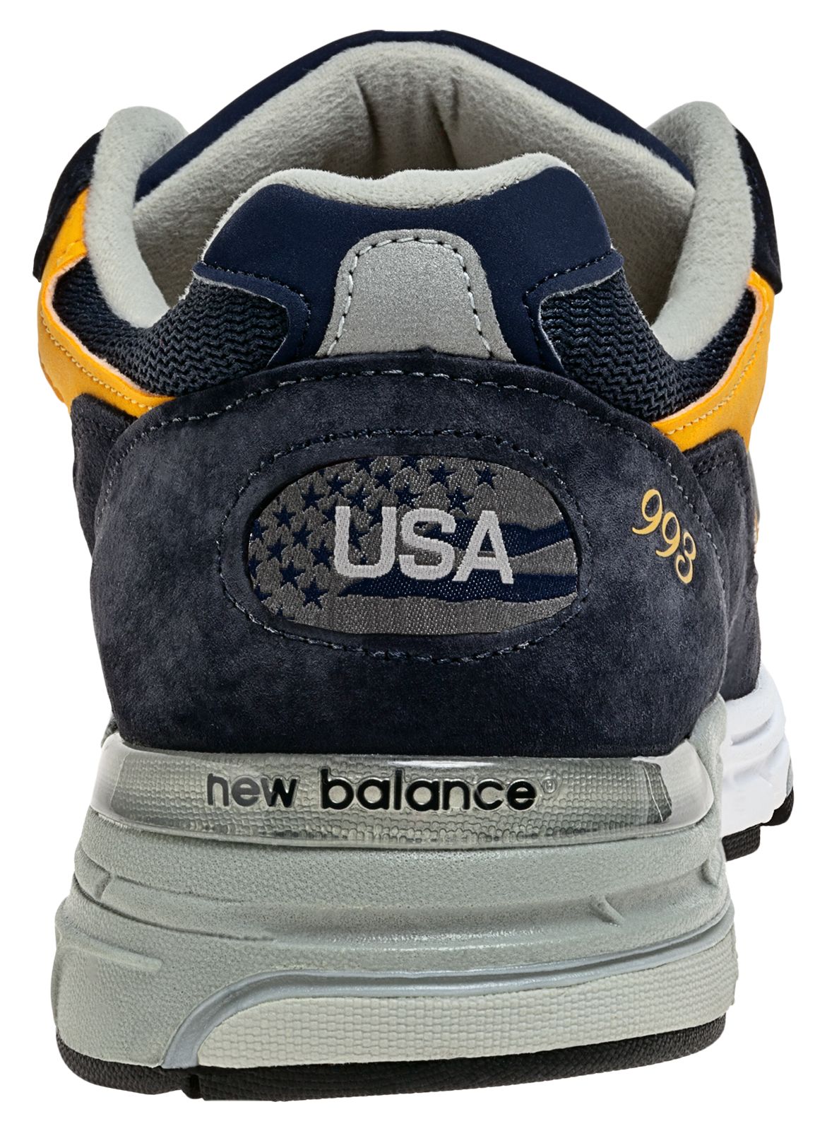 Men's Navy 993, Navy Navy with Yellow