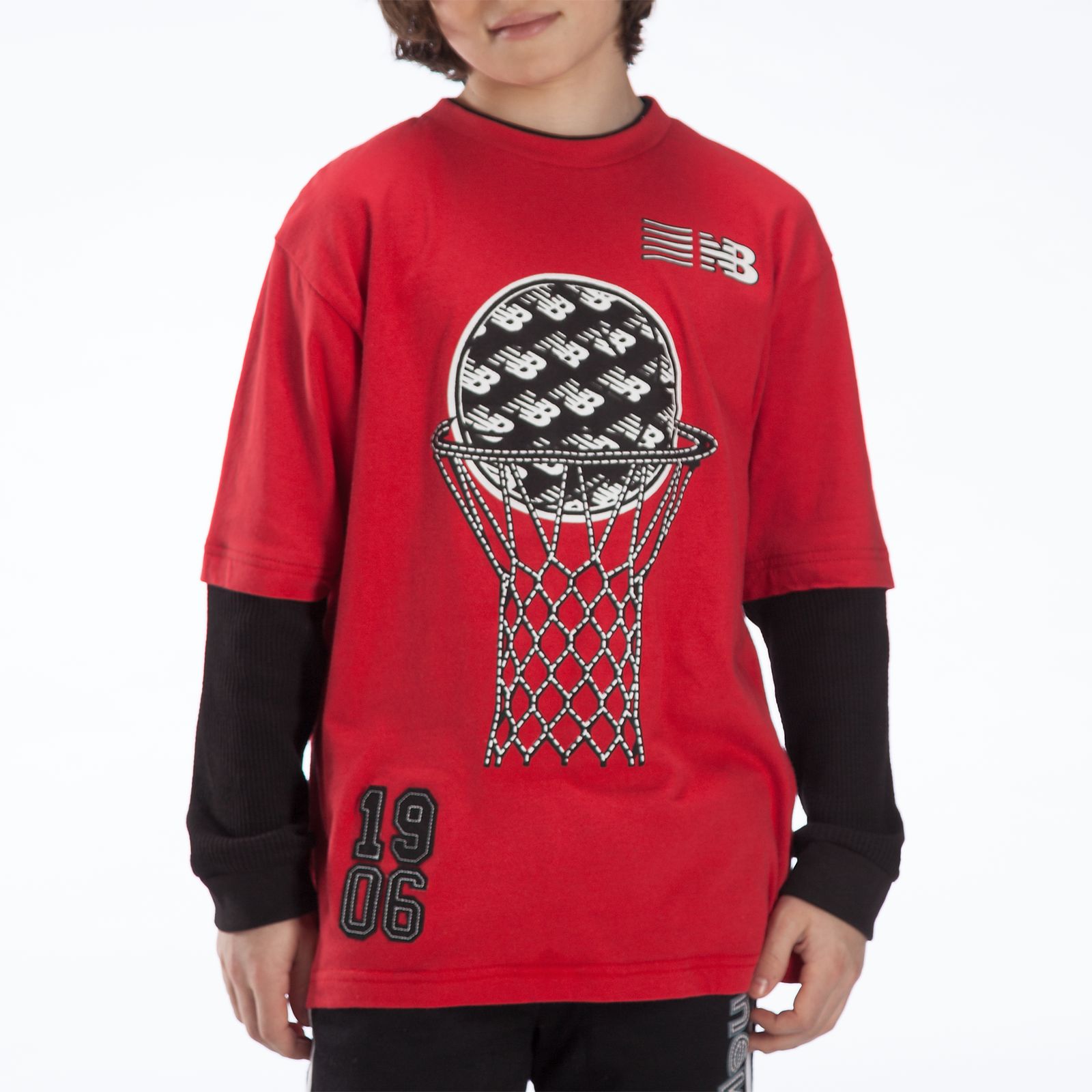 Youth Hangdown Crew Shirt, Red