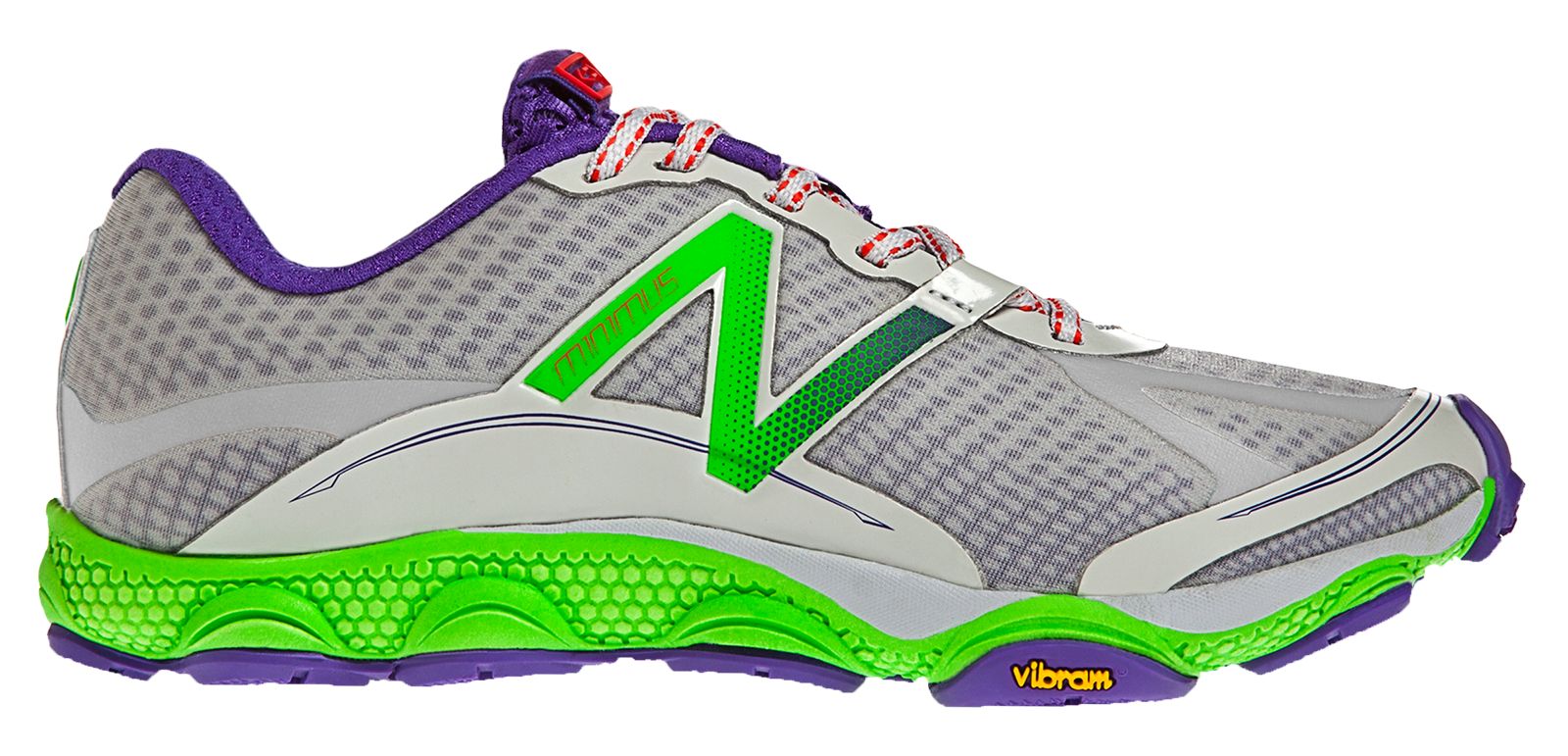 Minimus 1010, Silver with Green & Purple