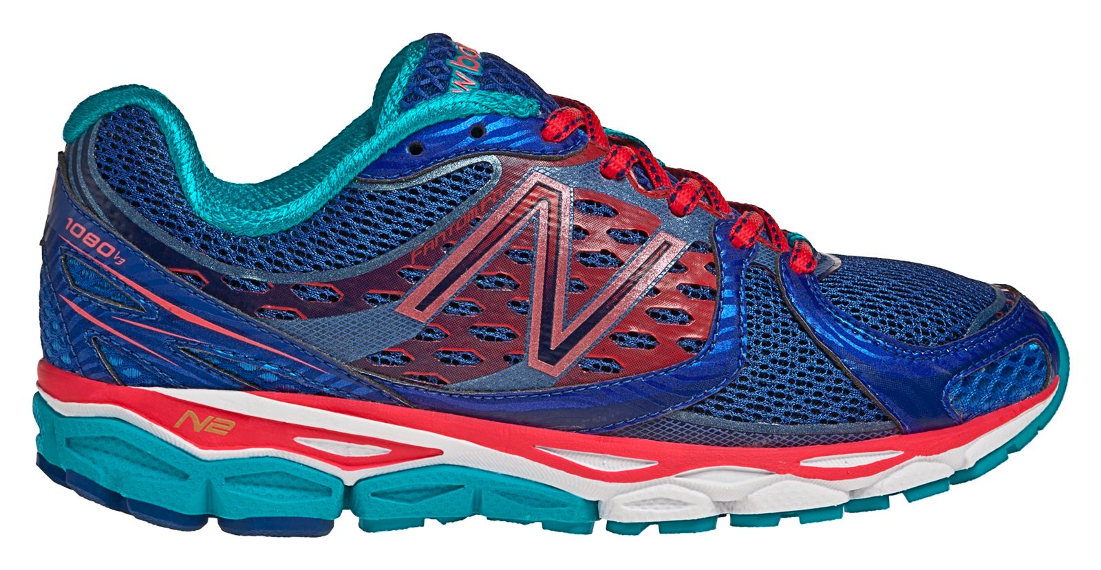 New Balance 1080v3, Blue with Diva Pink