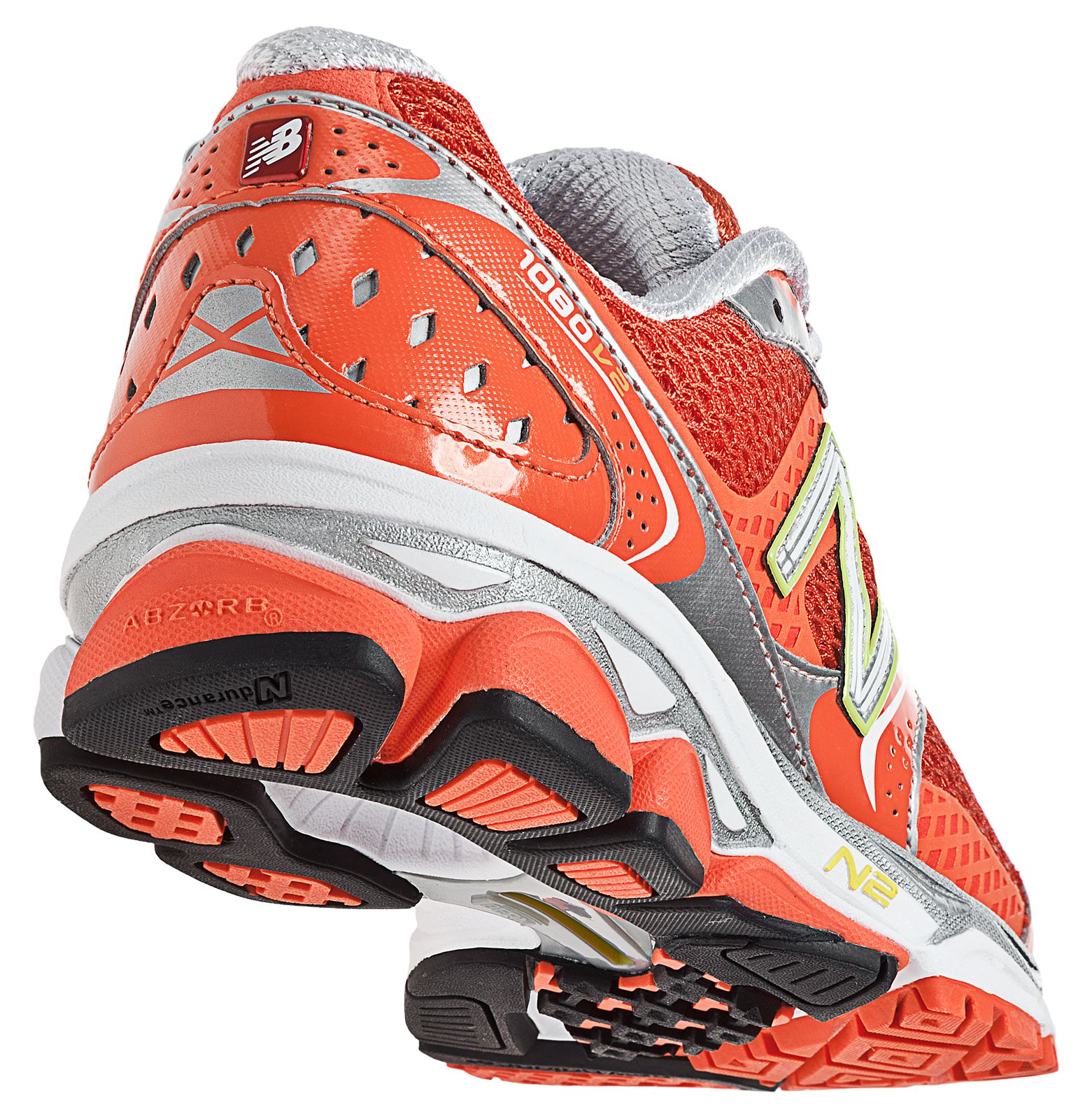 New Balance 1080v2, Orange with Red &amp; Silver