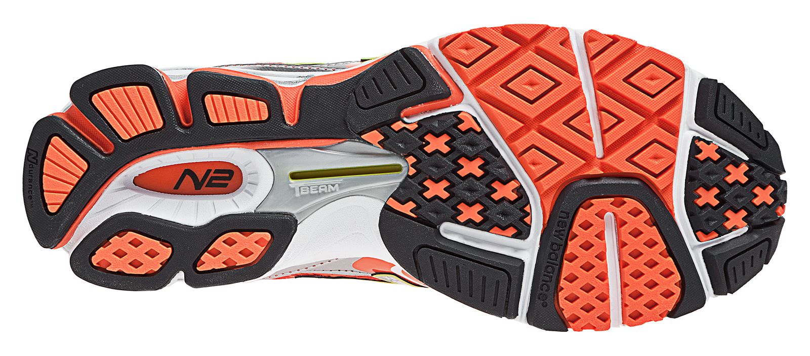 New Balance 1080v2, Orange with Red &amp; Silver