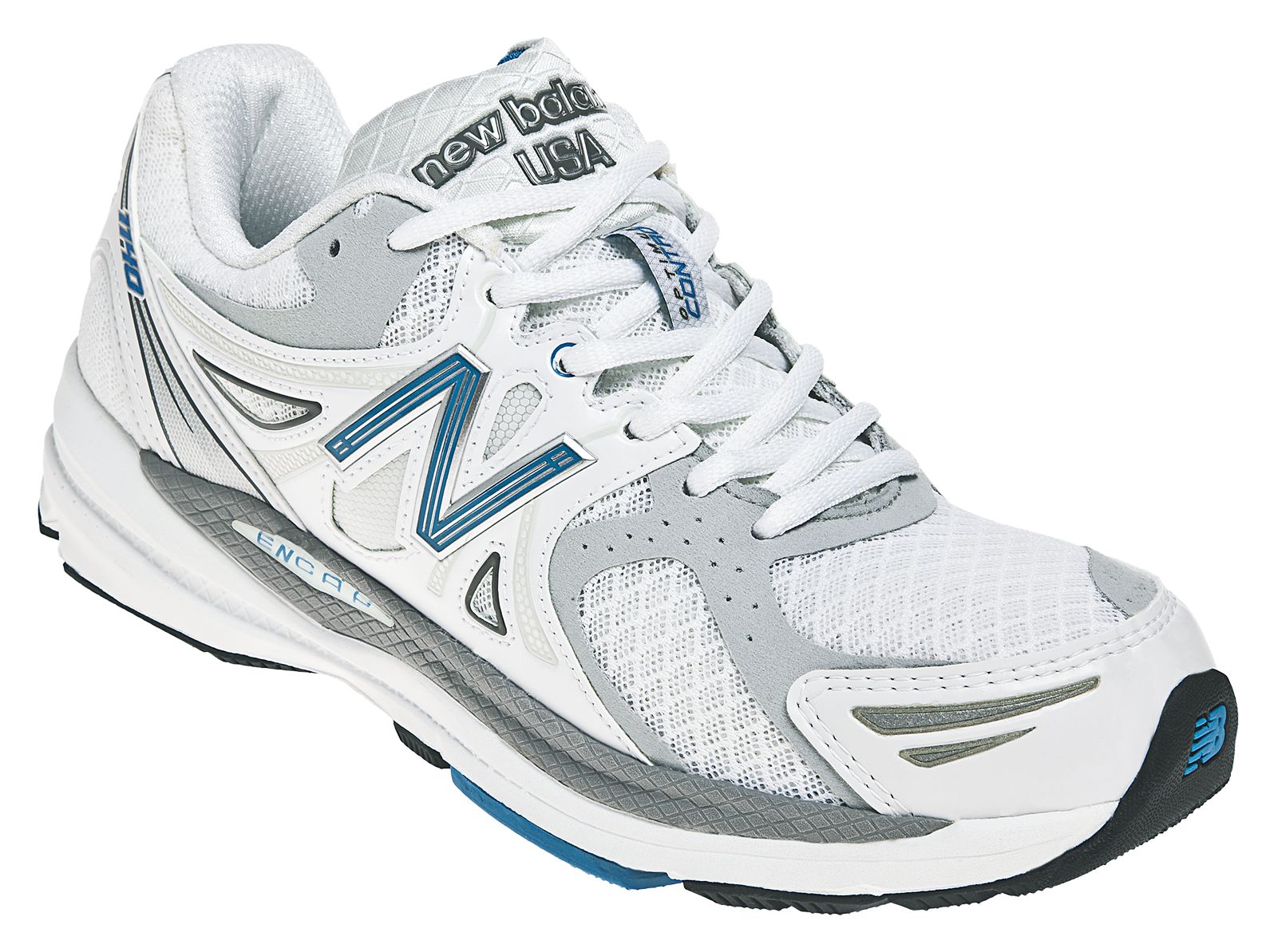 New Balance 1140, White with Blue &amp; Silver