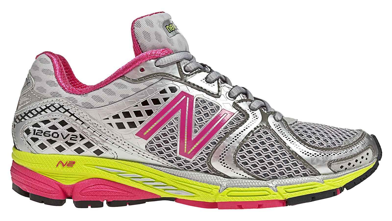 New Balance 1260v2, Silver with Raspberry