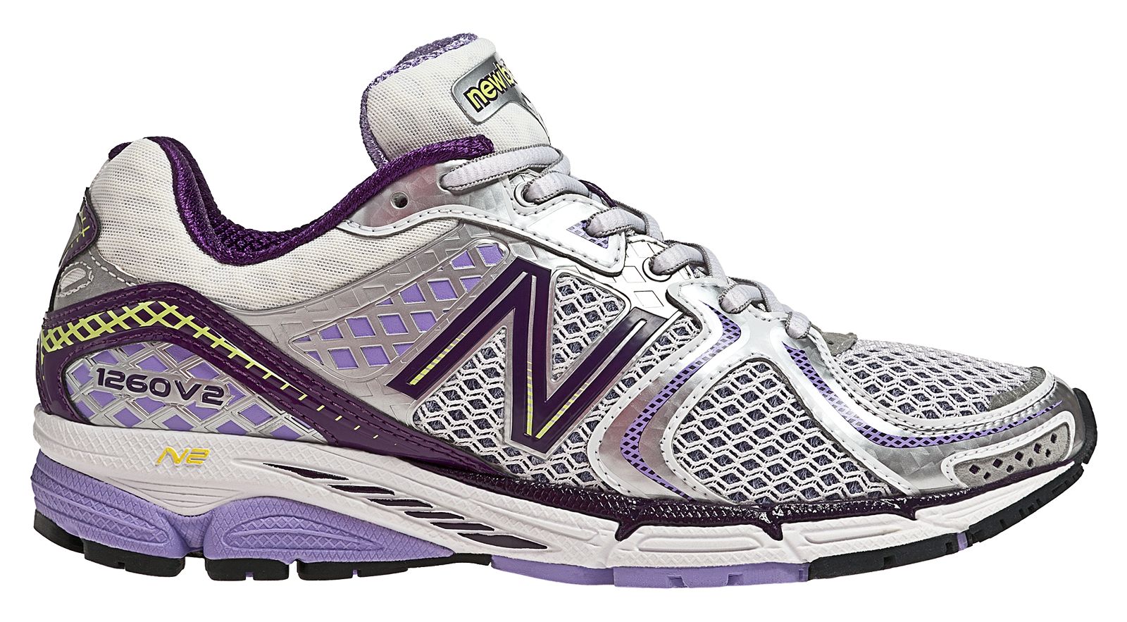 New Balance 1260v2, Silver with Lilac & Black