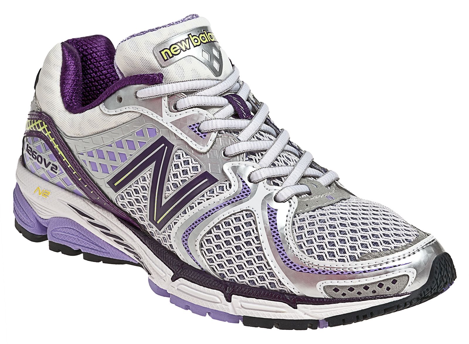 New Balance 1260v2, Silver with Lilac &amp; Black