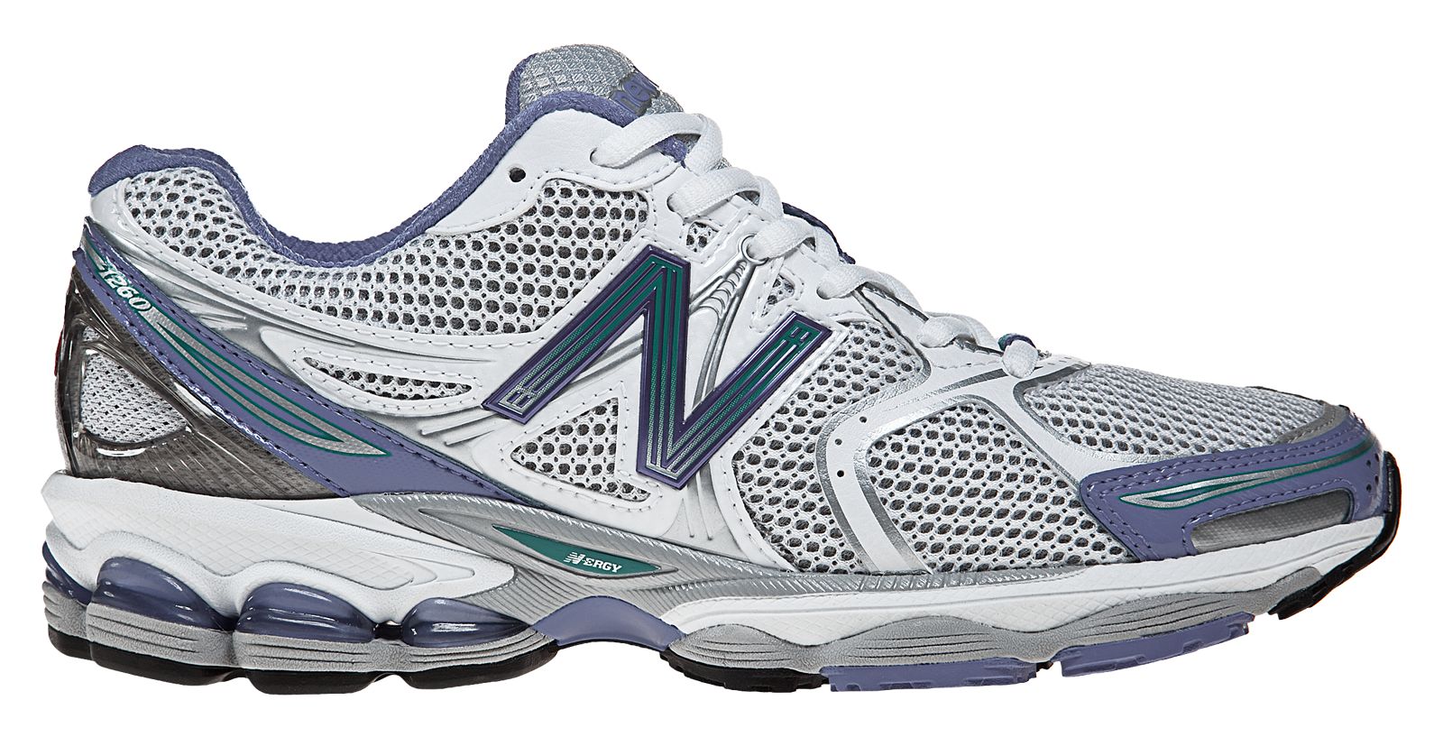 New Balance 1260, White with Silver & Blue