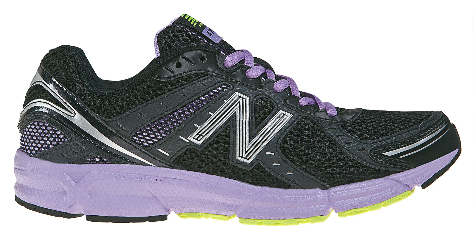 New Balance 470v3, Black with Lilac
