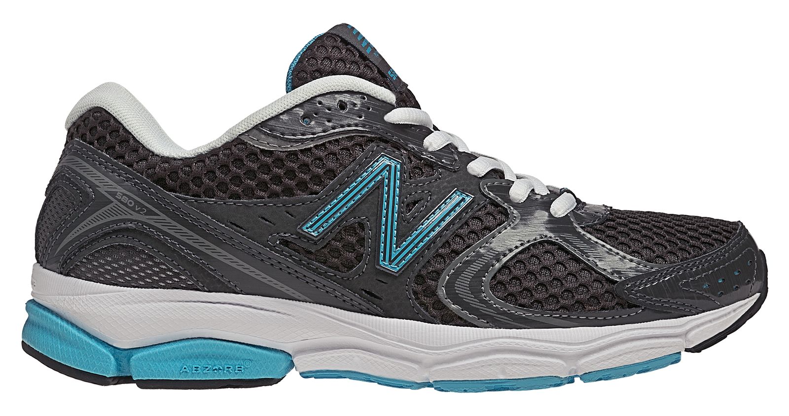 New Balance 580v2, Grey with Black & Blue