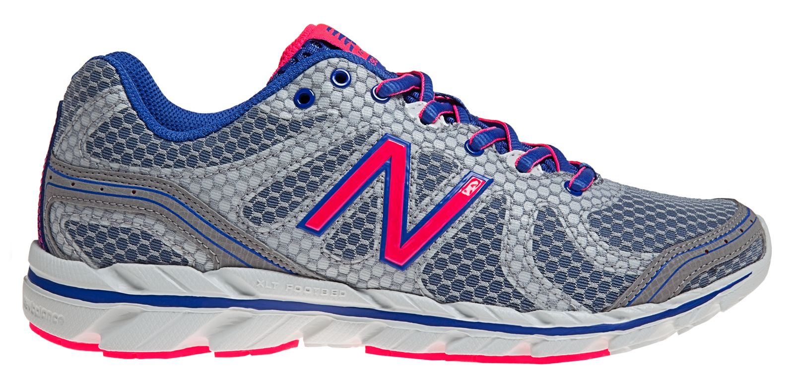 New Balance 590v2, Silver with Royal Blue & Diva Pink