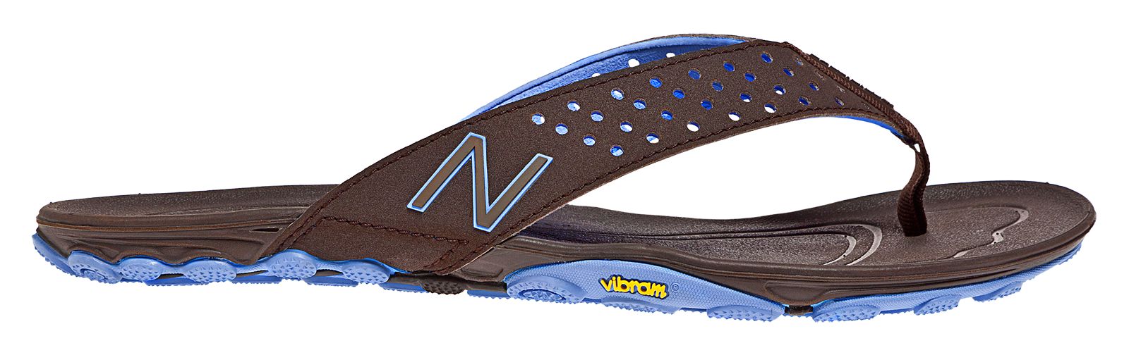 Minimus Vibram Thong, Brown with Blue