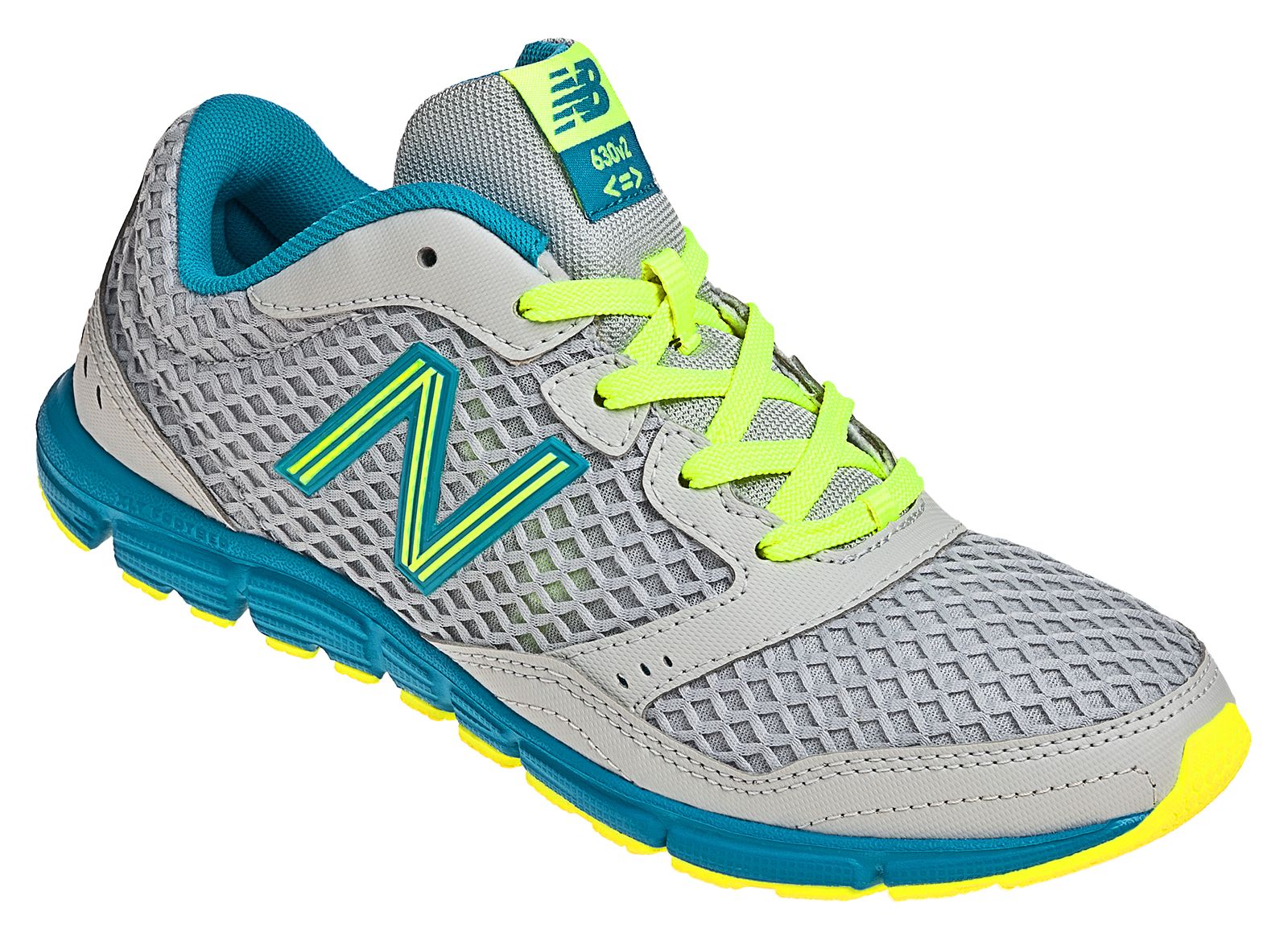 New Balance 630v2, Grey with Teal & Lime Green
