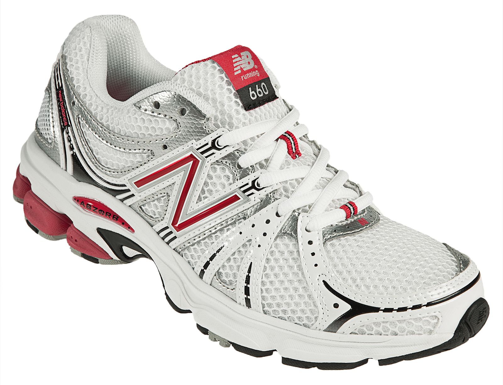 New Balance 660, White with Pink