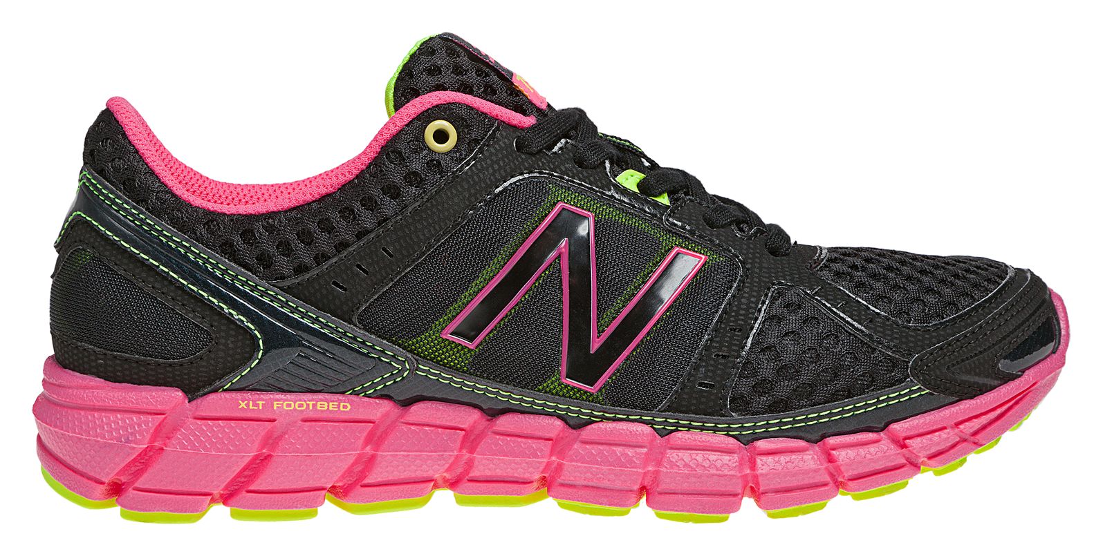 New Balance 750, Black with Pink