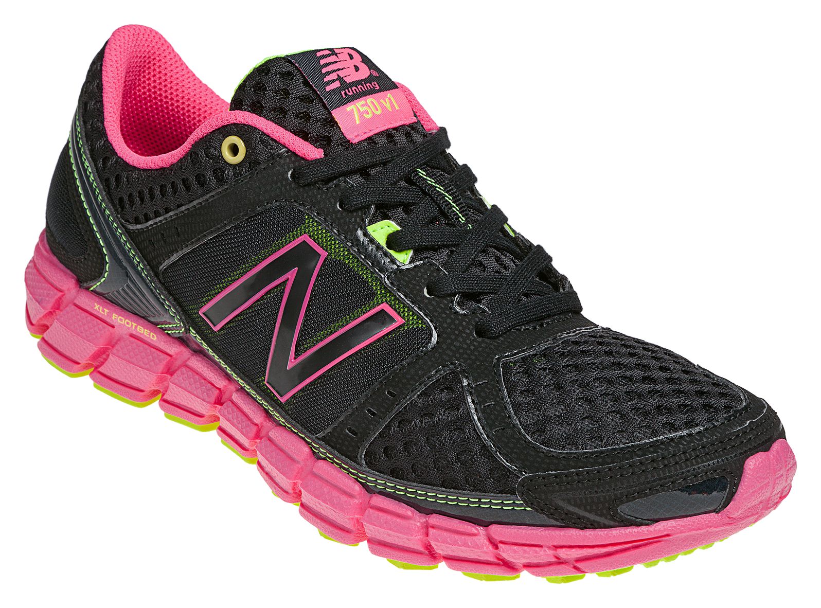 New Balance 750, Black with Pink