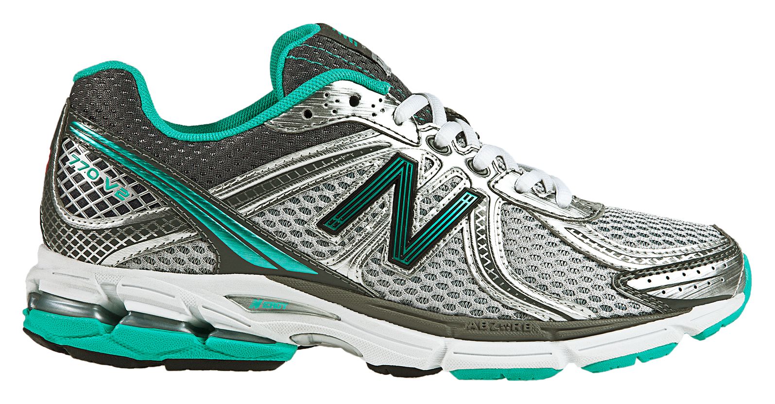 New Balance 770v2, Silver with Teal