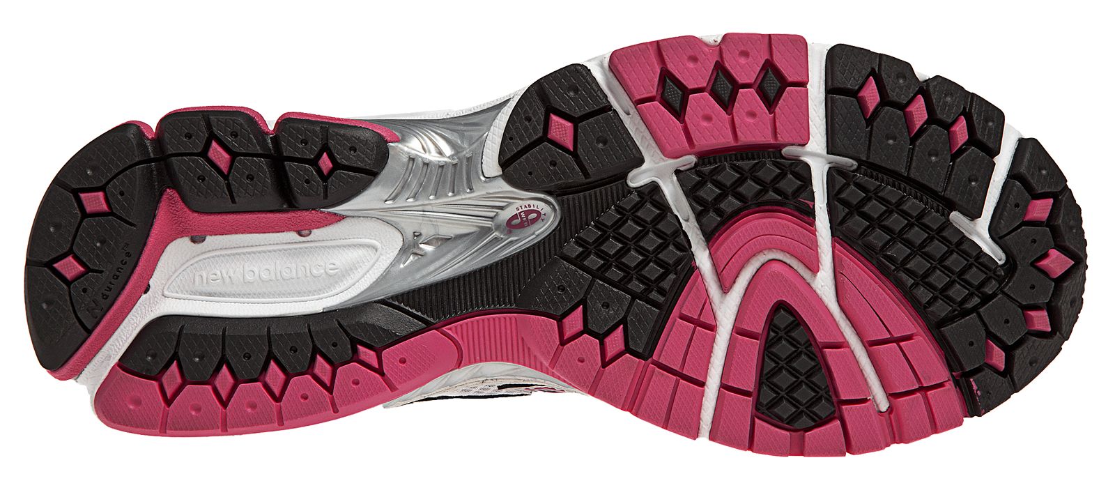 New Balance 860v2, White with Silver &amp; Pink