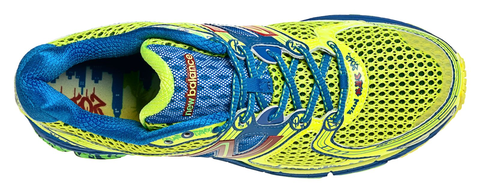 Womens Limited Edition NYC 860v3, Campanula with Neon Yellow &amp; Lime
