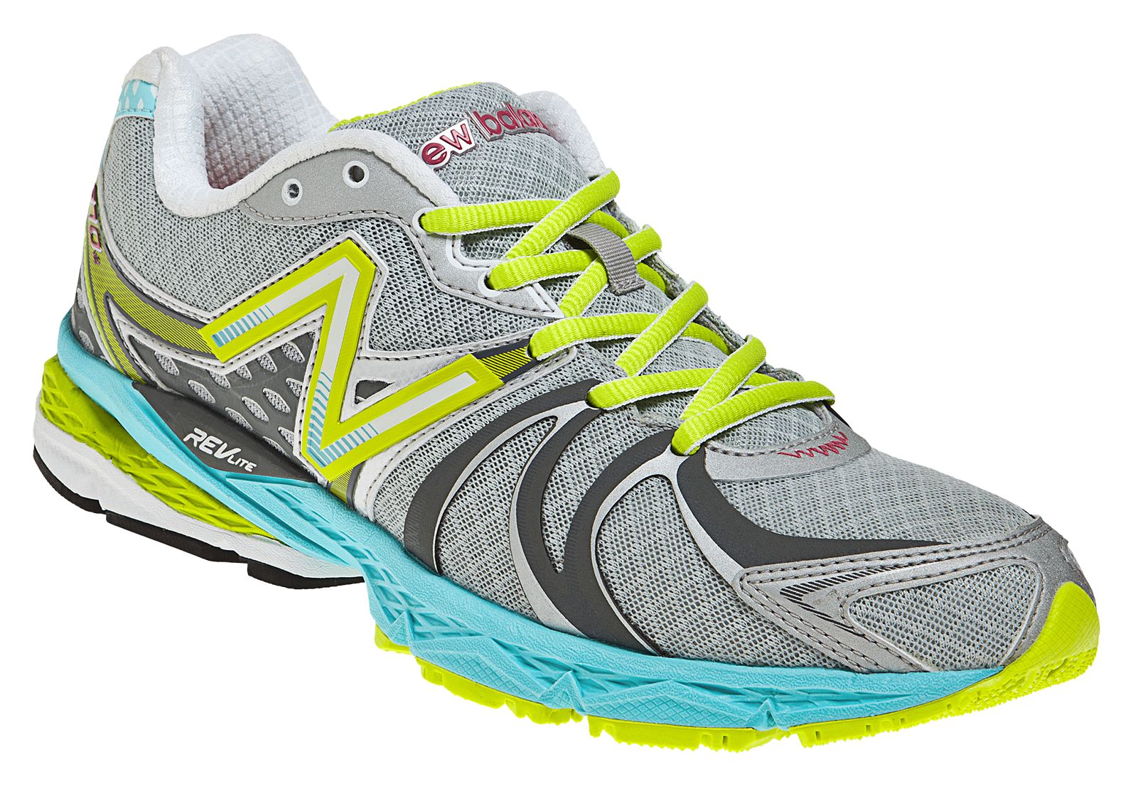 New Balance 870v2, Silver with Blue Atoll &amp; Neon Green