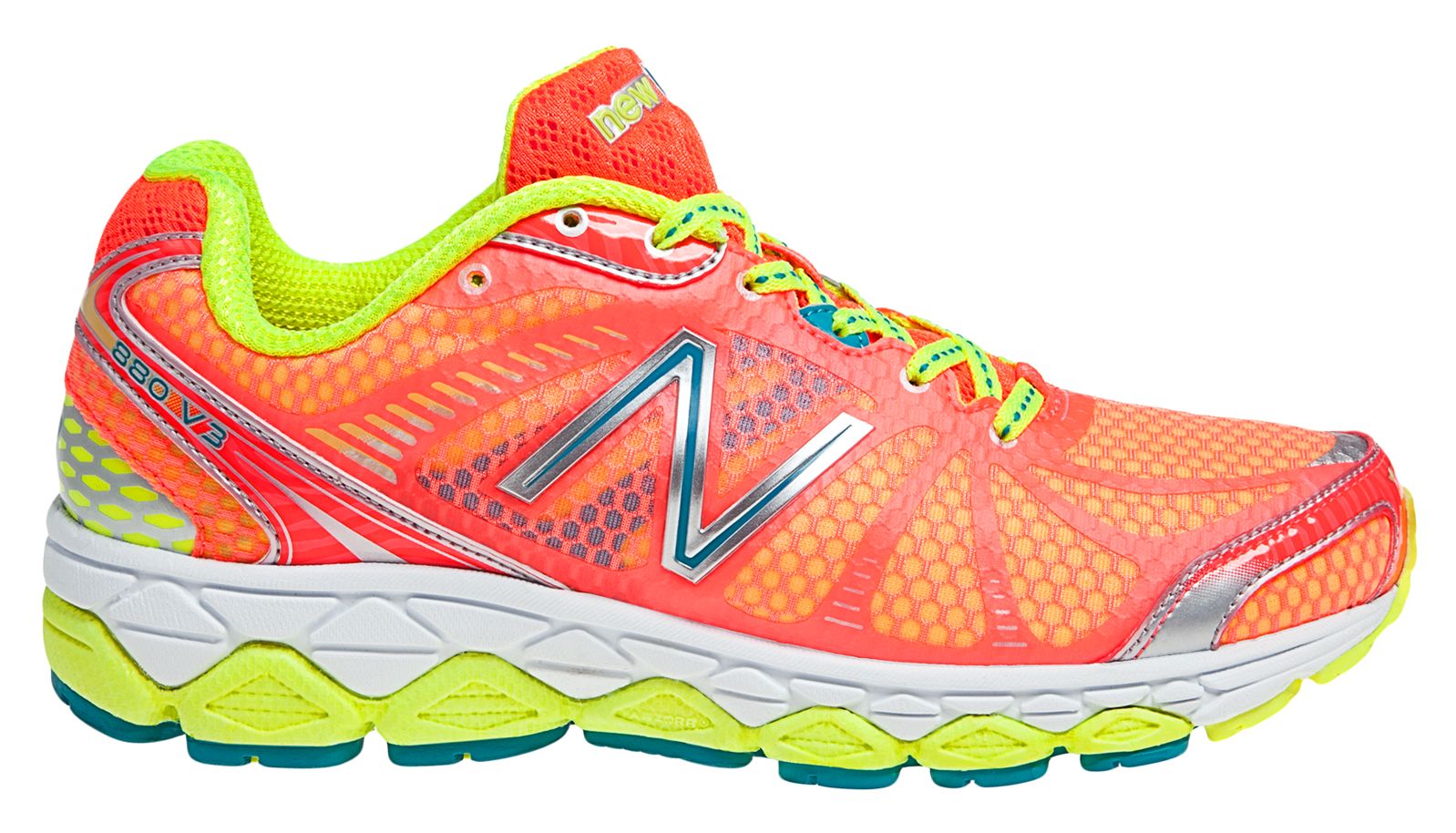 New Balance 880v3, Coral with Yellow