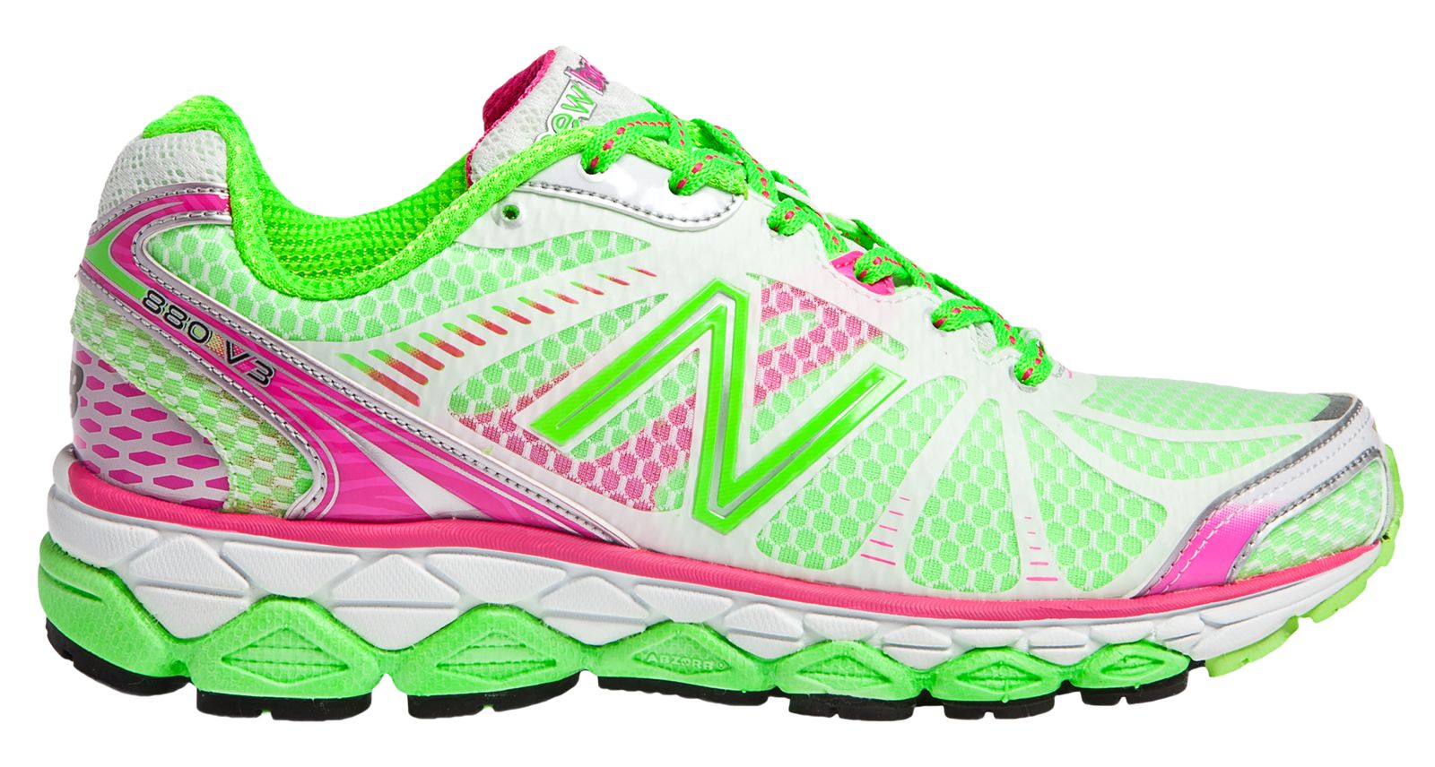 New Balance 880v3, Pink with Lime