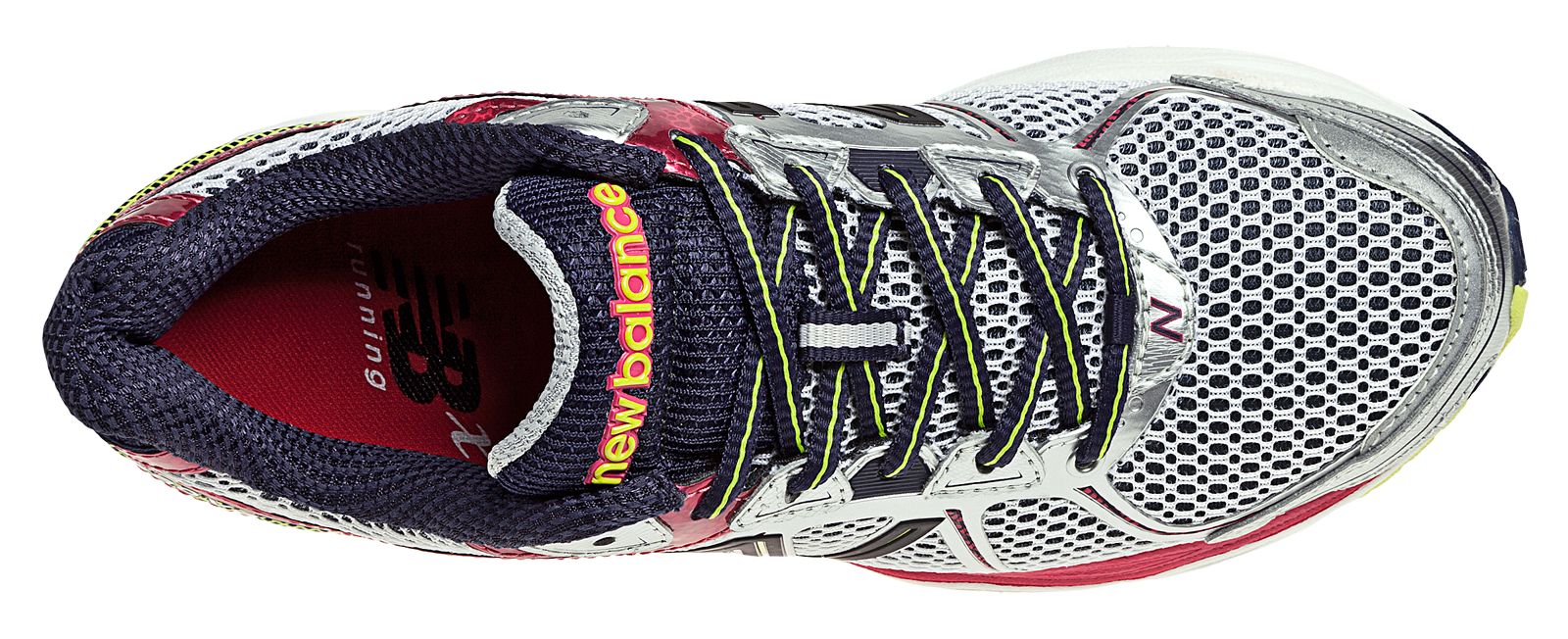 New Balance 880v2, Silver with Raspberry &amp; Lime Green
