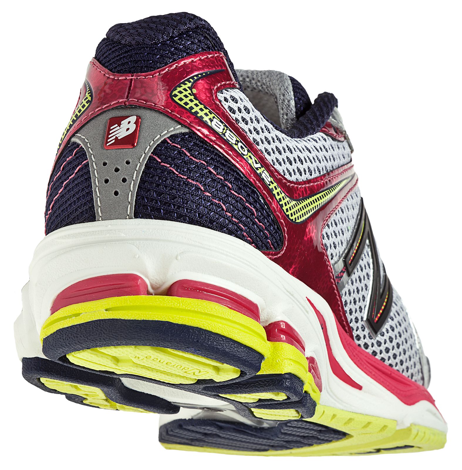 New Balance 880v2, Silver with Raspberry &amp; Lime Green