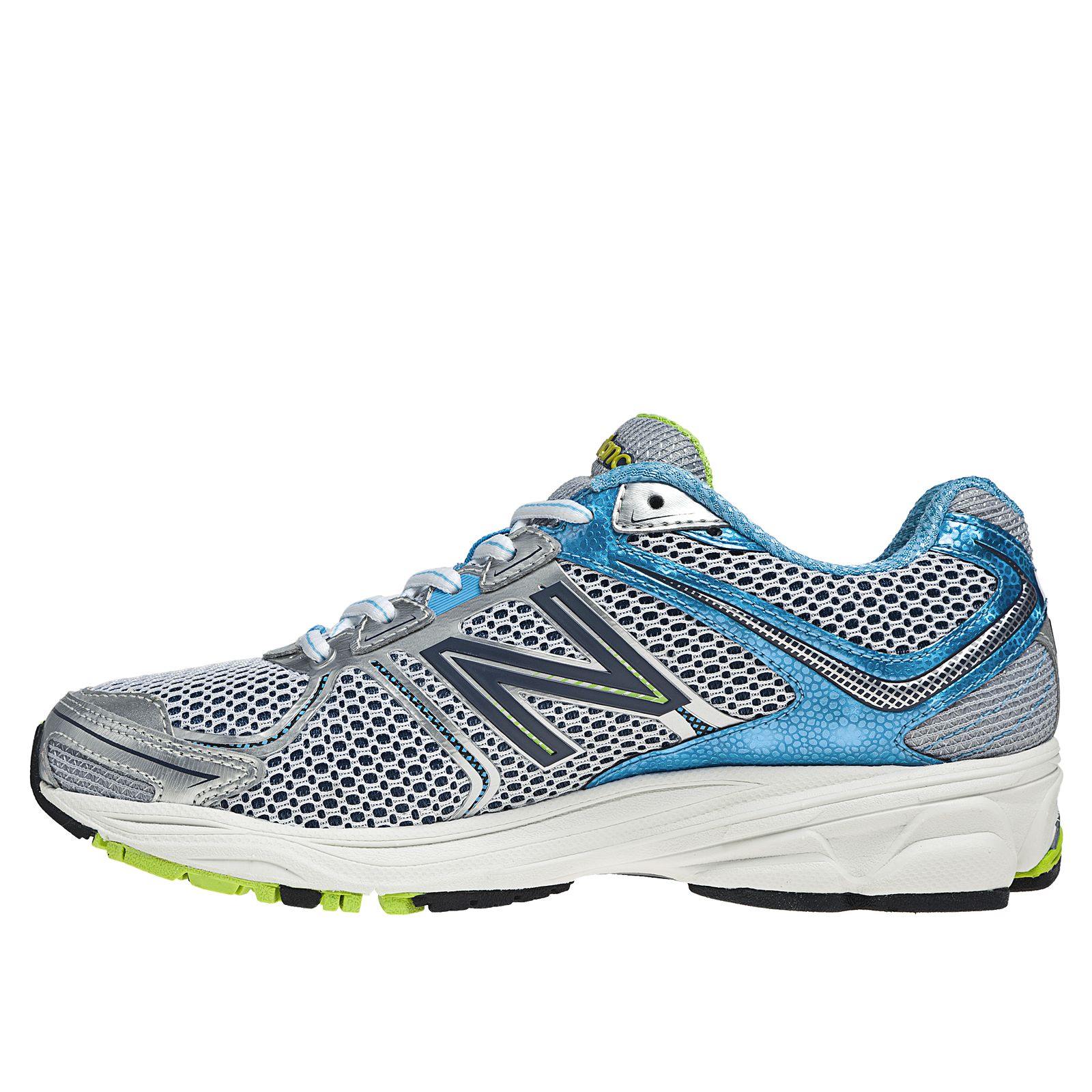 New Balance 880v2, White with Blue Bell &amp; Neon Green