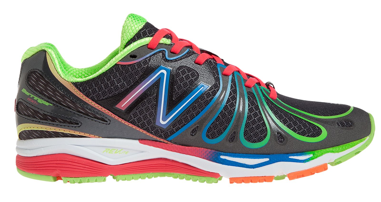 New Balance 890v3, Black with Green Oasis