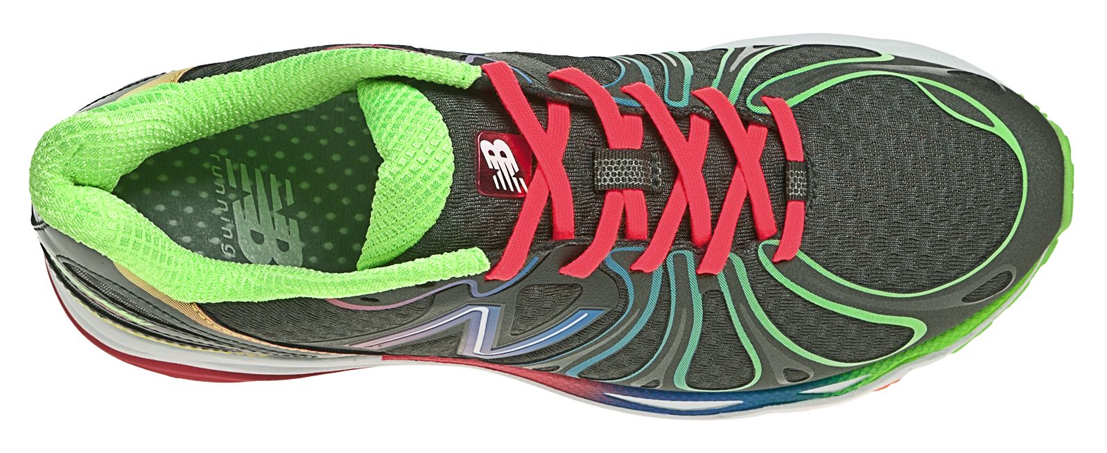 New Balance 890v3, Black with Green Oasis