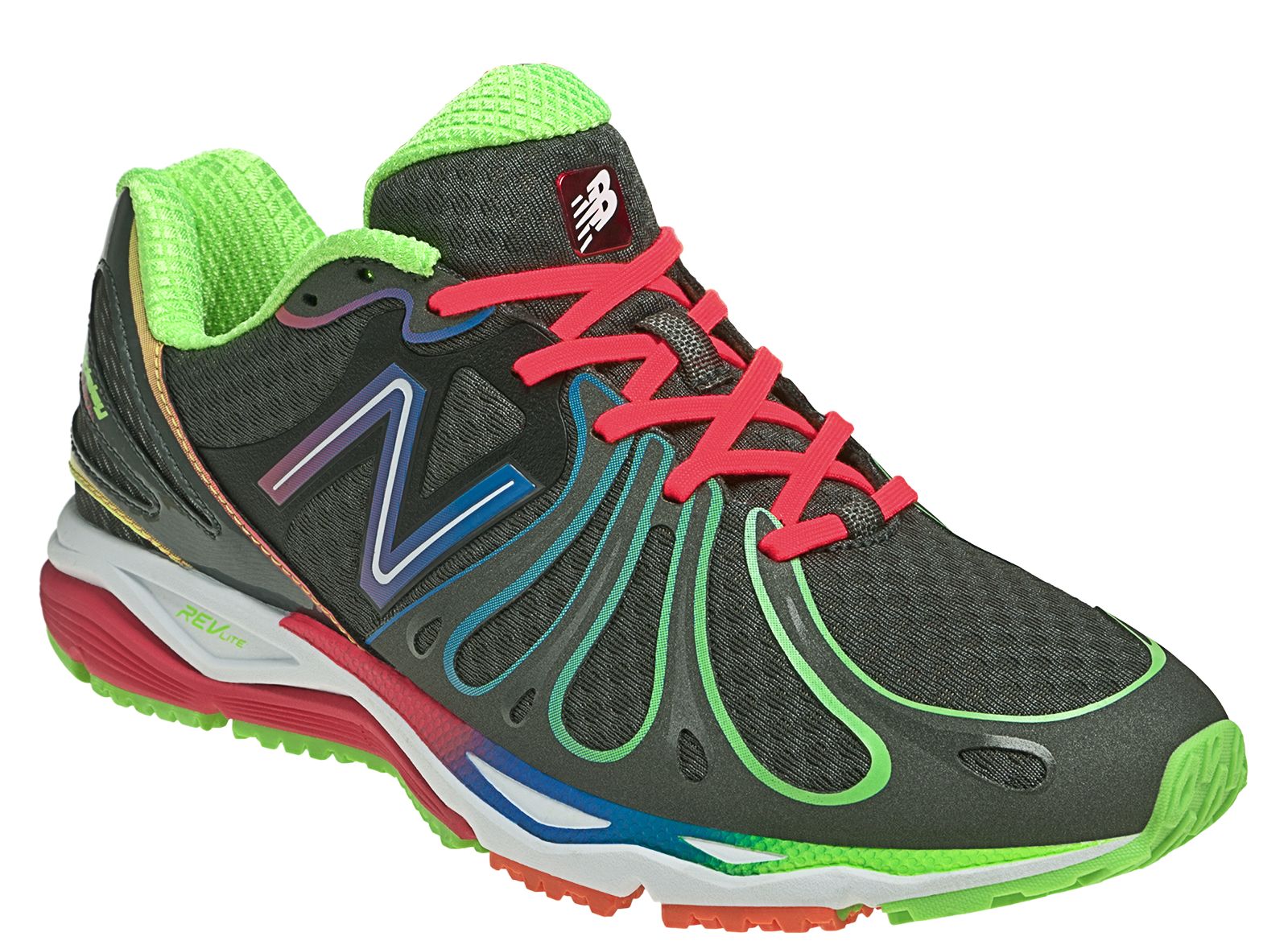 New Balance 890v3, Black with Green Oasis