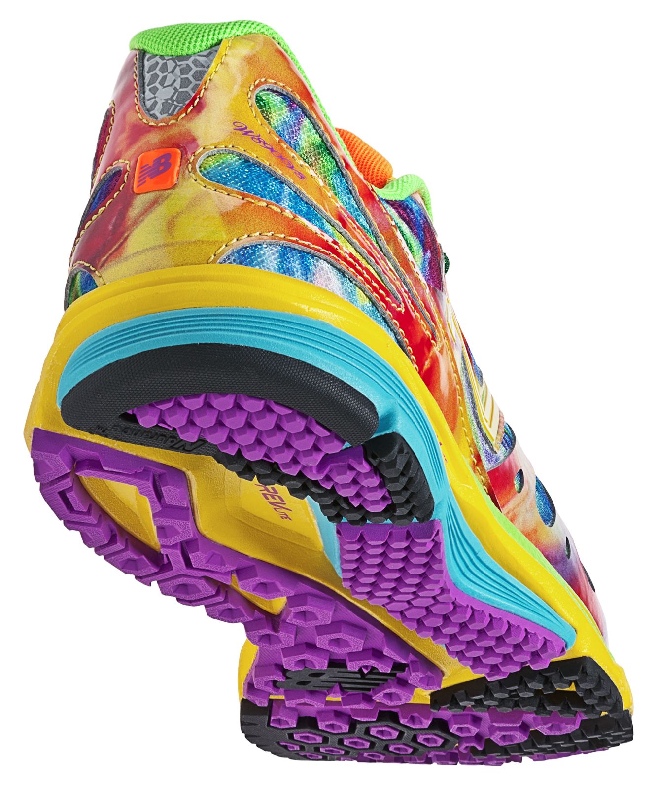 Womens Tie Dye 890V3, Yellow with Red &amp; Blue