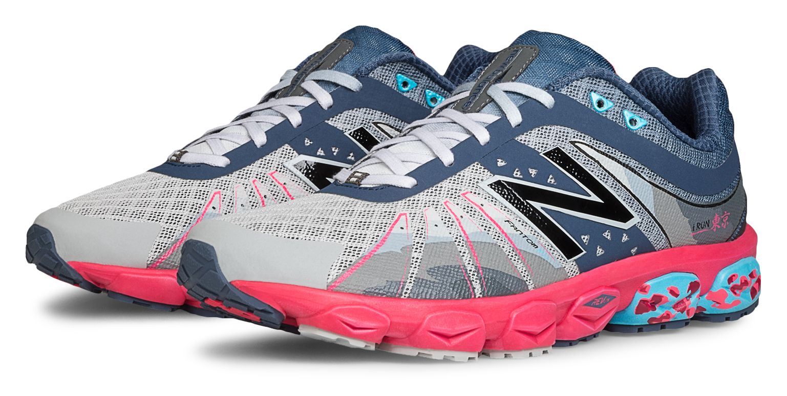 Limited Editon Tokyo 890v4, White with Blue Fin & Pink Glo