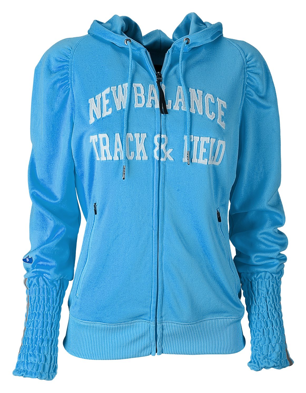 NB Track and Field Full Zip Hoodie, Blue Jewel