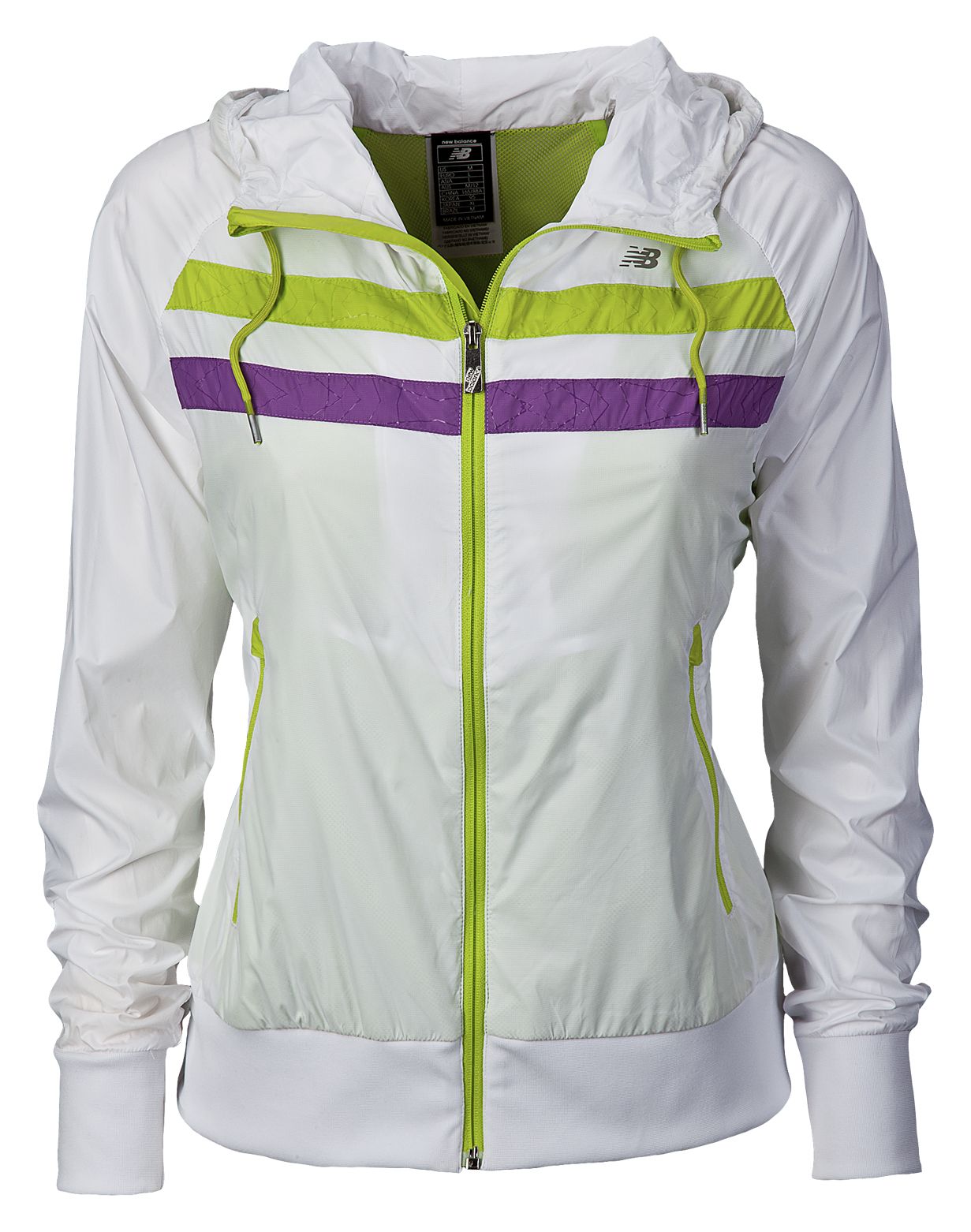 Double Stripe Jacket, White with Tendershoots