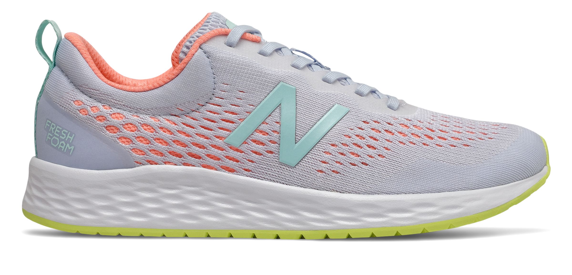 Damen New Balance Fresh Foam Arishi v3 - White/Ginger Pink/Bali Blue, White/Ginger Pink/Bali Blue - WARISCH3