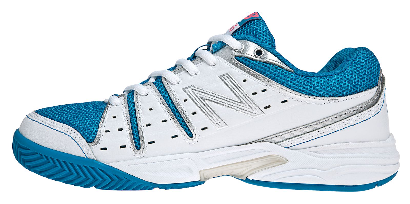 New Balance 656, White with Blue Atoll &amp; Diva Pink