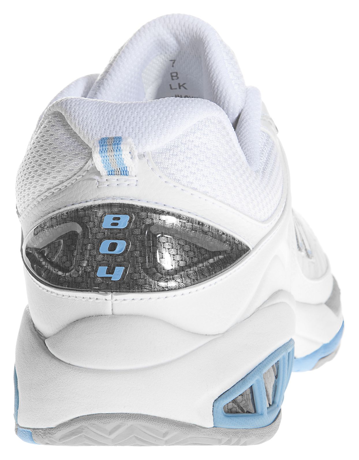 New Balance 804, White with Light Blue