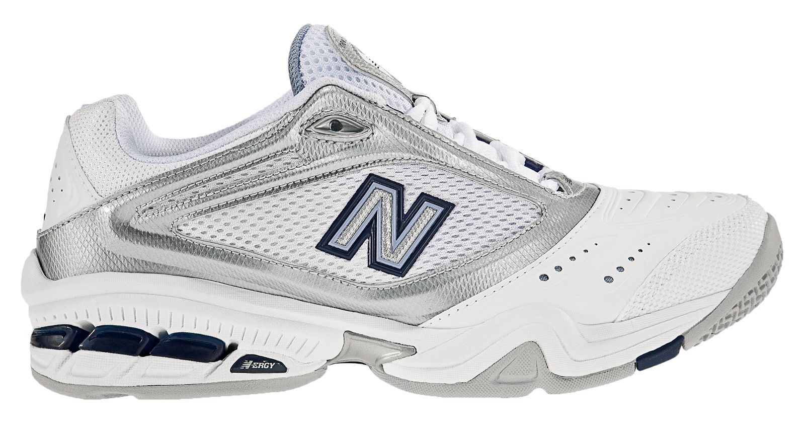 New Balance 900, White with Silver &amp; Blue