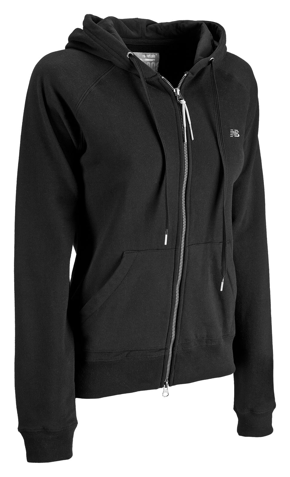 Essential Full Zip Hoodie, Black