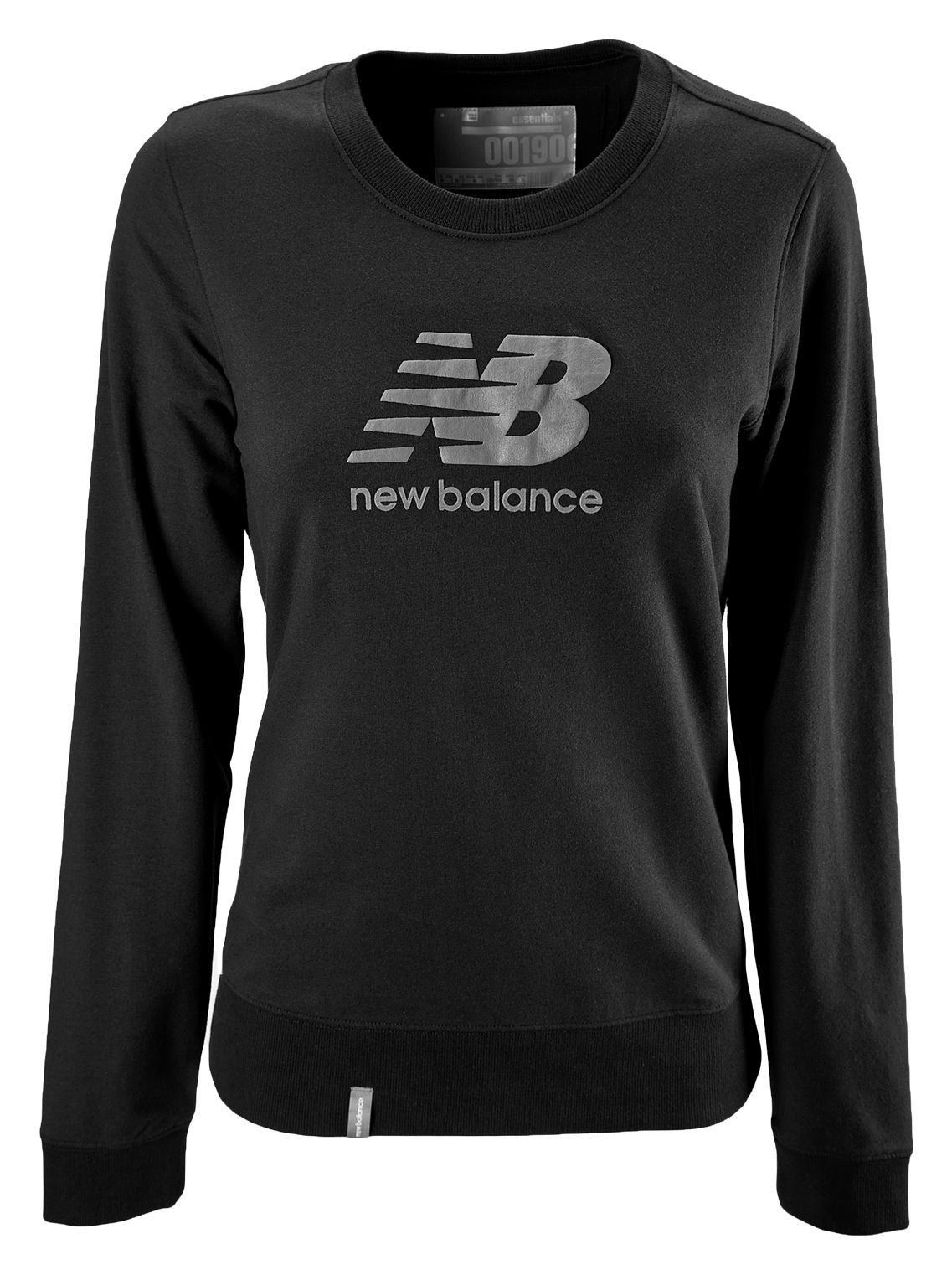 Essential Long Sleeve Crew, Black