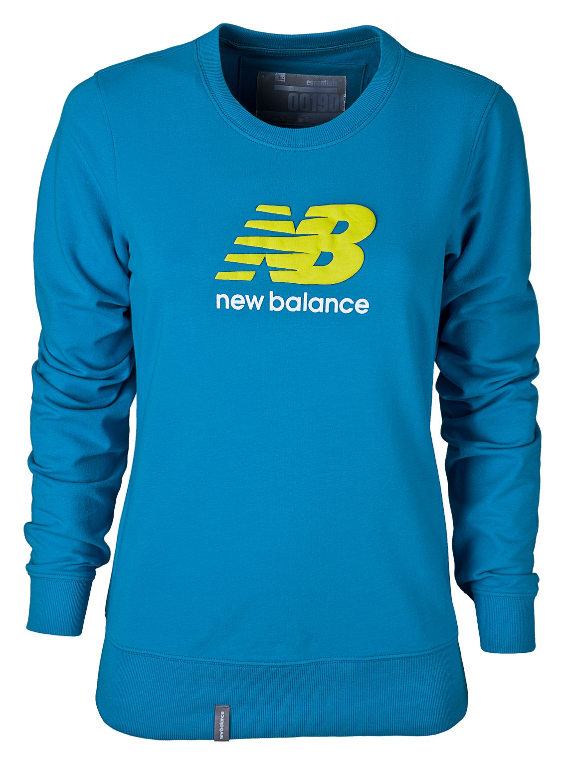 Essential Long Sleeve Crew, Blue Jewel