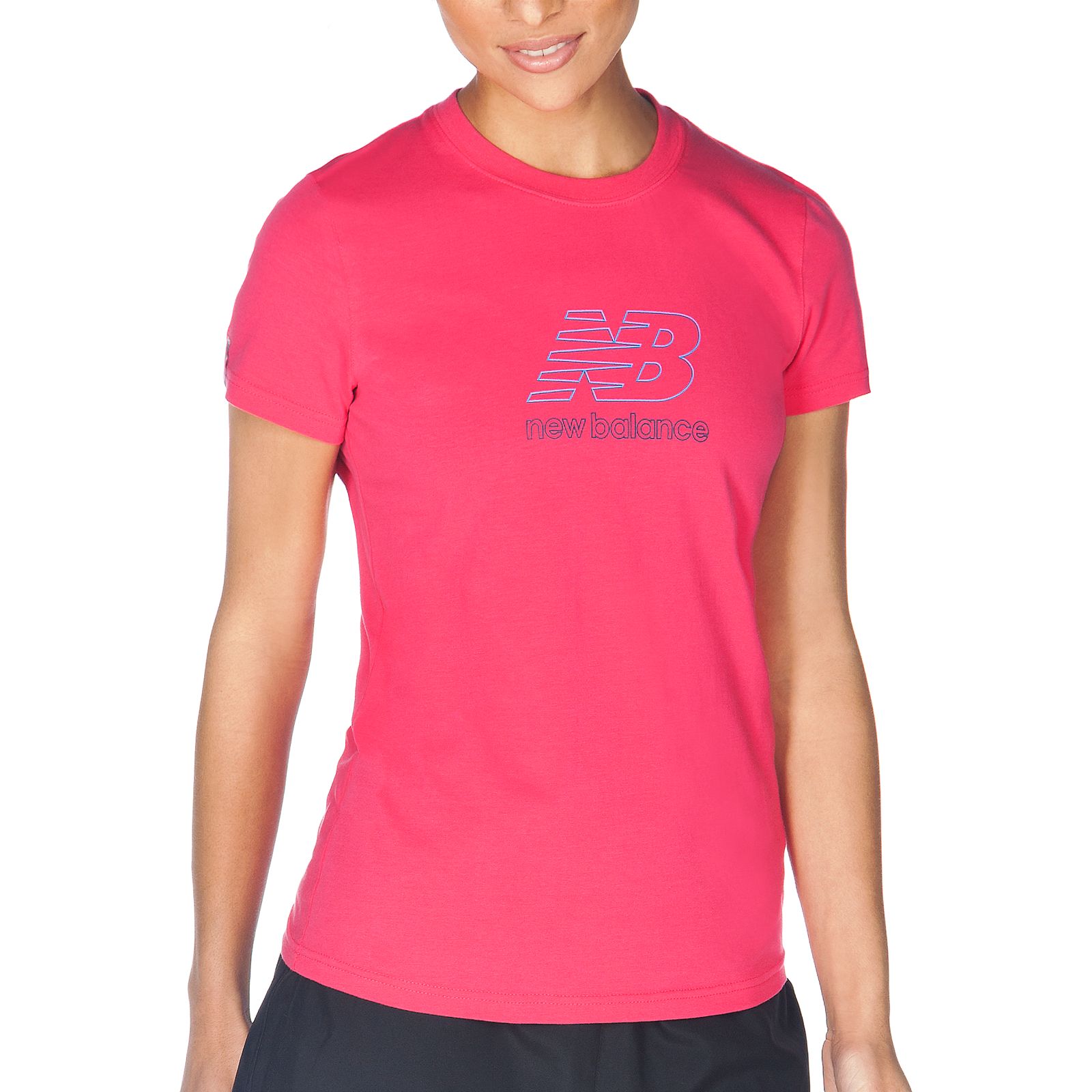 Essentials Short Sleeve Tee, Raspberry