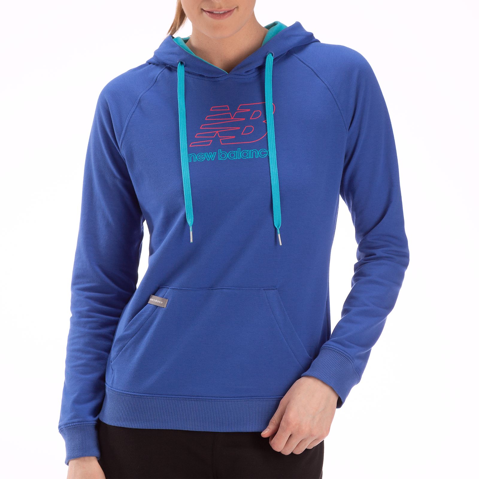 Essentials French Terry Hoodie, Dazzling Blue with Blue Atoll